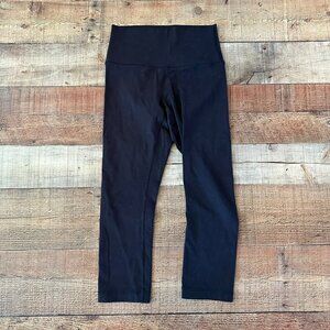 Lululemon x borboleta black cropped leggings women's 6